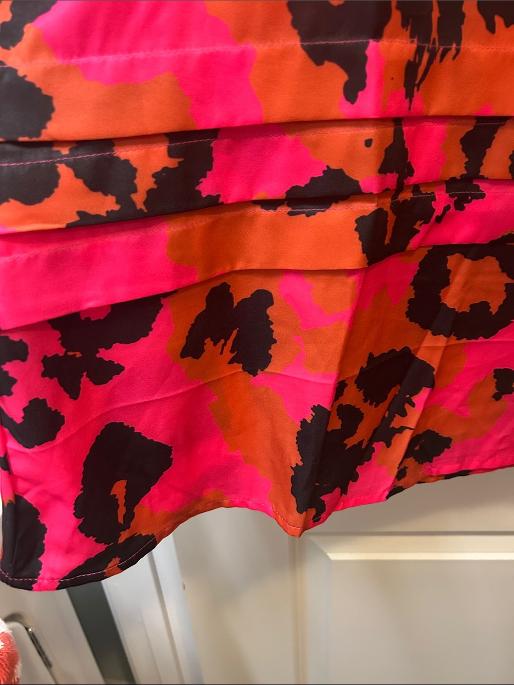 Bright Pink Animal Print Tunic Dress - Picture 3 of 13